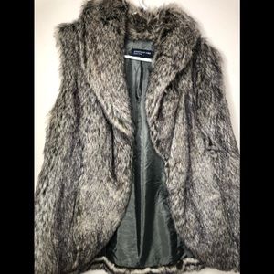 faux fur vest